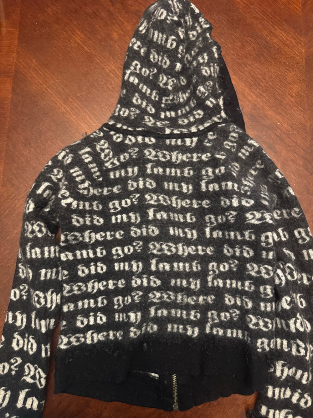 L.A.M.B. Authentic WDMLG Hoodie Gwen Stefani Black DAMAGED - Picture 9 of 10